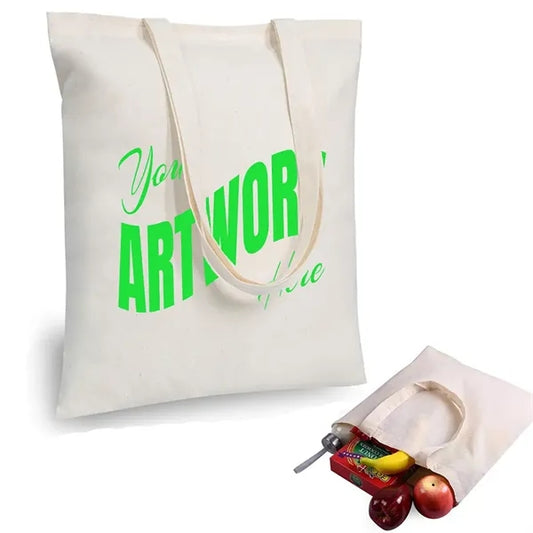 5 OZ Economical Lightweight Slim Natural Color Canvas Bag