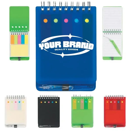 Waterproof Cover Notepad Meeting Record Book With Pen