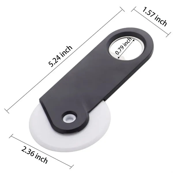 2 in 1 Mini Bottle Opener Portable And Pizza Slicer Tool
