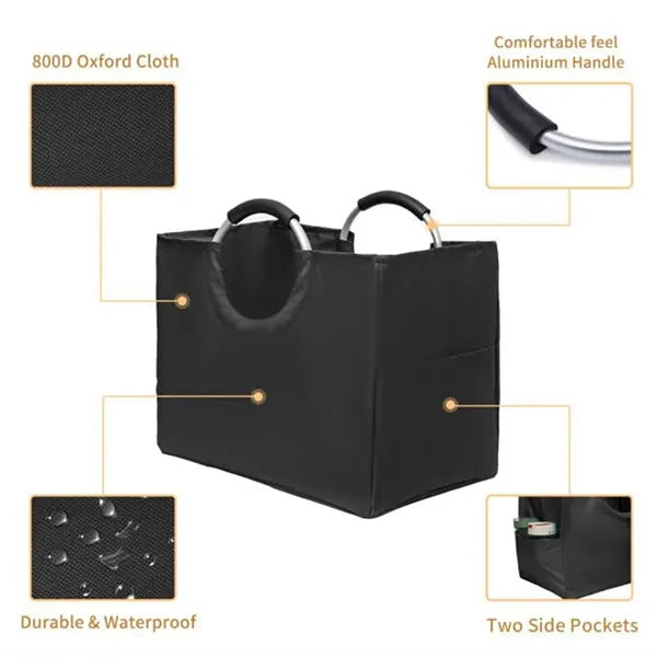Foldable Large Capacity Oxford Camping Bag with Side Pockets