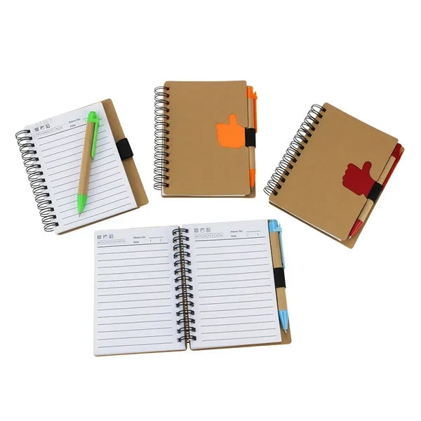 Logo Notepad Set With Pen Office