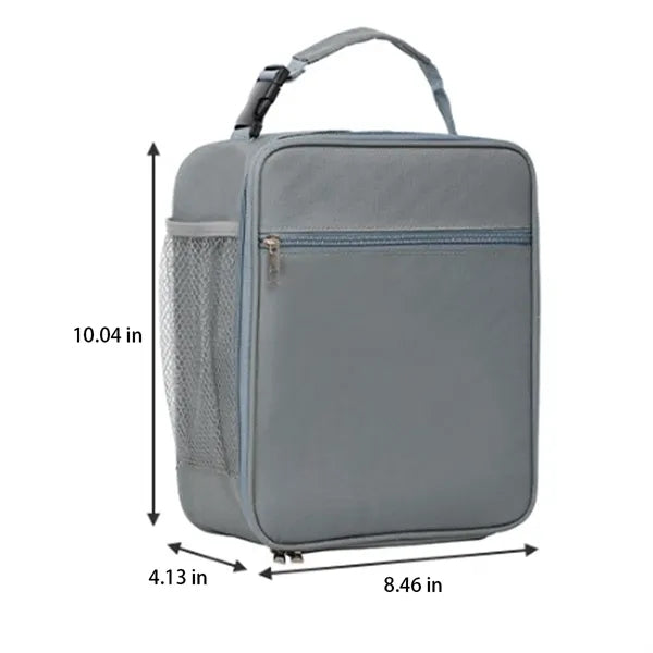 Lightweight Insulated Lunch Bag Lined Multi-Pocket Compact
