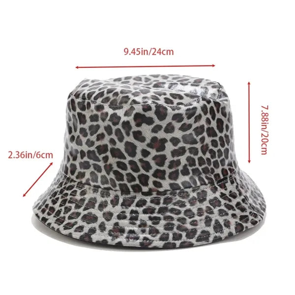 European and American leopard print fisherman hat
