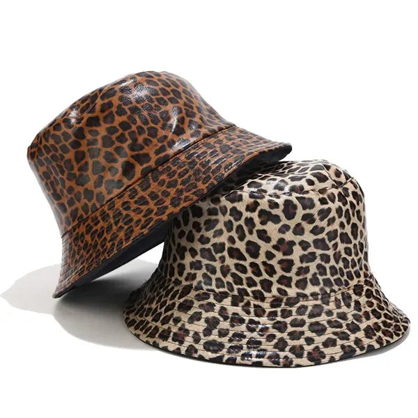 European and American leopard print fisherman hat
