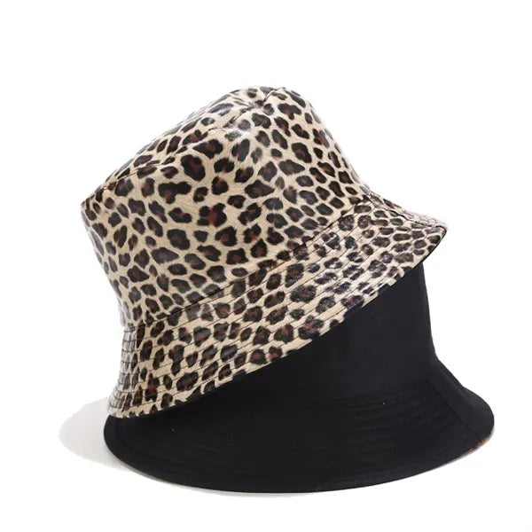 European and American leopard print fisherman hat