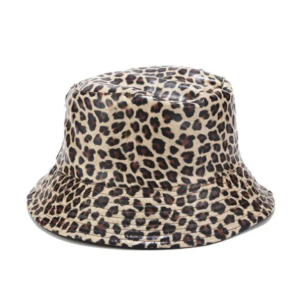 European and American leopard print fisherman hat