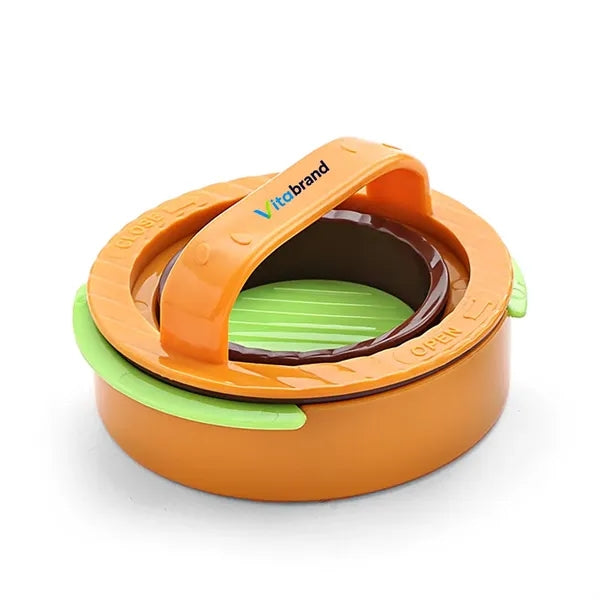 3 In 1 Hamburger Press Patty Maker Non-Stick Kitchen