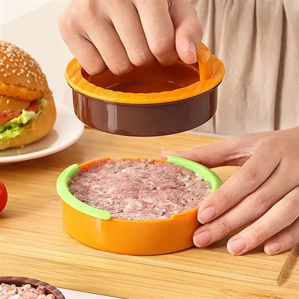 3 In 1 Hamburger Press Patty Maker Non-Stick Kitchen