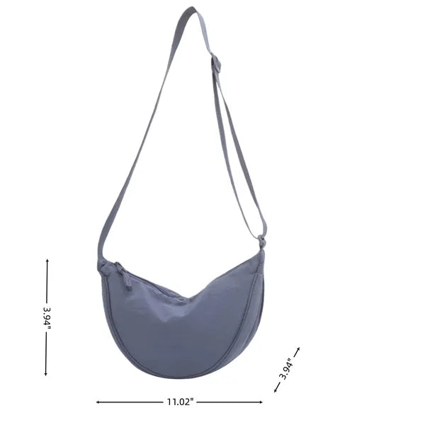 Women's Lightweight Crossbody Shoulder Hobo Bag with Zipper