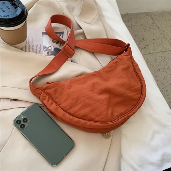 Women's Lightweight Crossbody Shoulder Hobo Bag with Zipper