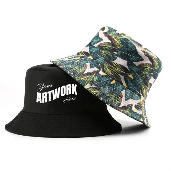 Full Color Imprint Reversible Polyester Bucket Hat