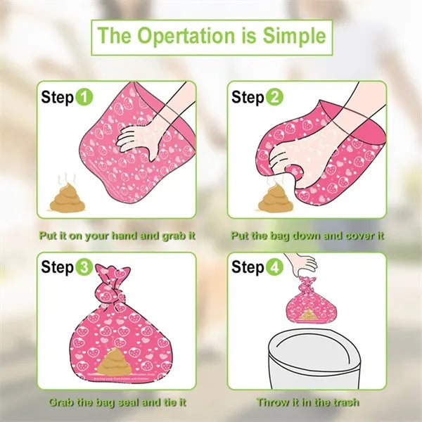 Poop Bags Rolls Pet Waste Dispenser Eco-Friendly