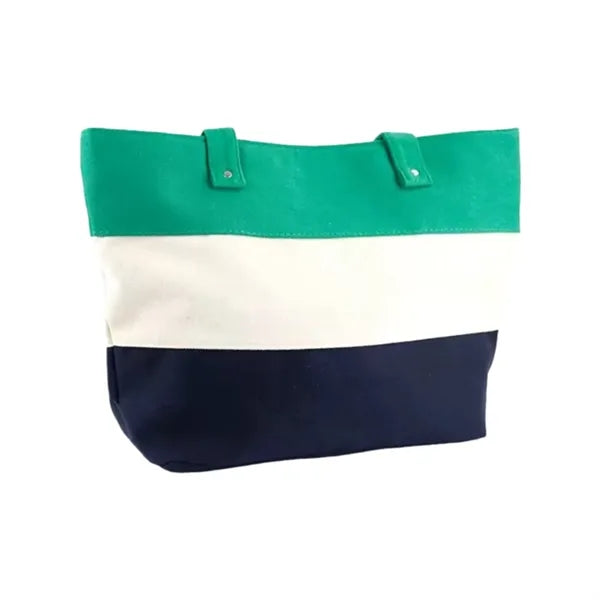 Splicing Color Pure Cotton Tote Bag
