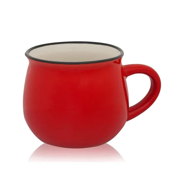 12 Oz. Glossy Pottery Coffee Mugs