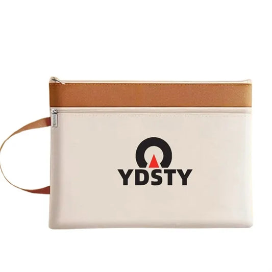 Portable Morandi Waterproof File Bag with Handle