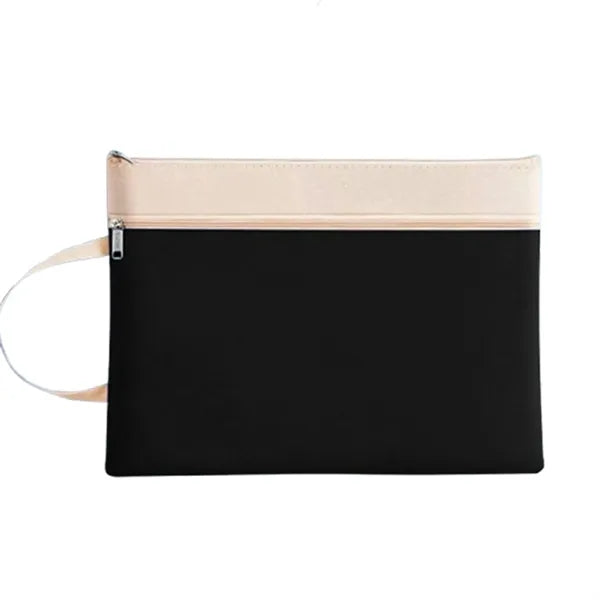 Portable Morandi Waterproof File Bag with Handle