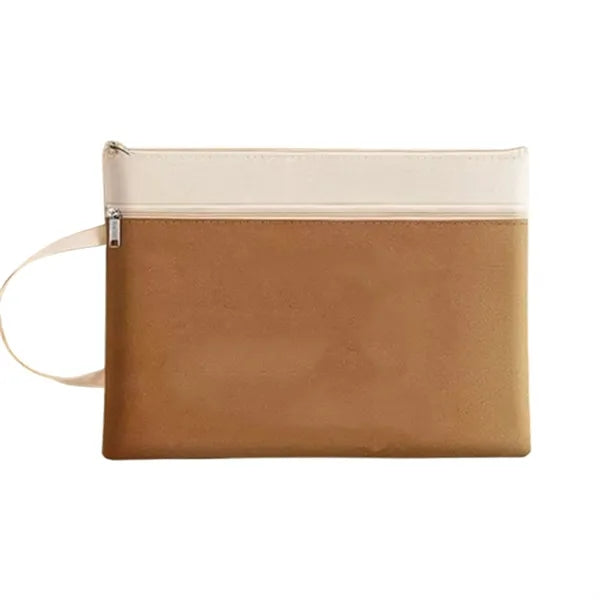 Portable Morandi Waterproof File Bag with Handle