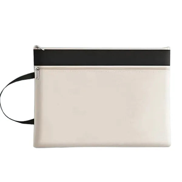 Portable Morandi Waterproof File Bag with Handle