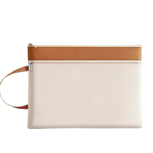 Portable Morandi Waterproof File Bag with Handle