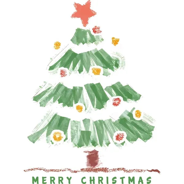 Brand new New Year and Christmas tree static cling stickers