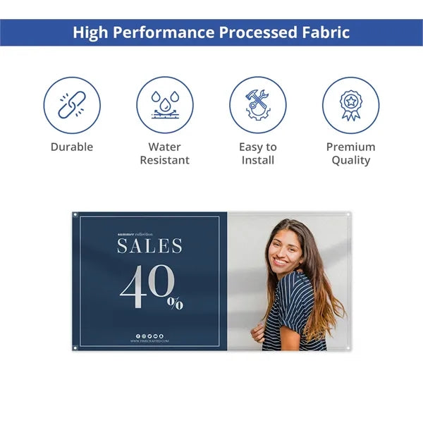 Processed Fabric Banners-Top Pole Pocket (1ftx1ft)
