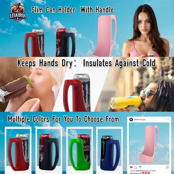 Slim Can Holder With Handle