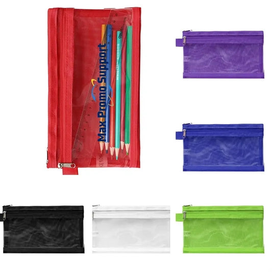 Twin Pocket Pencil Pouch