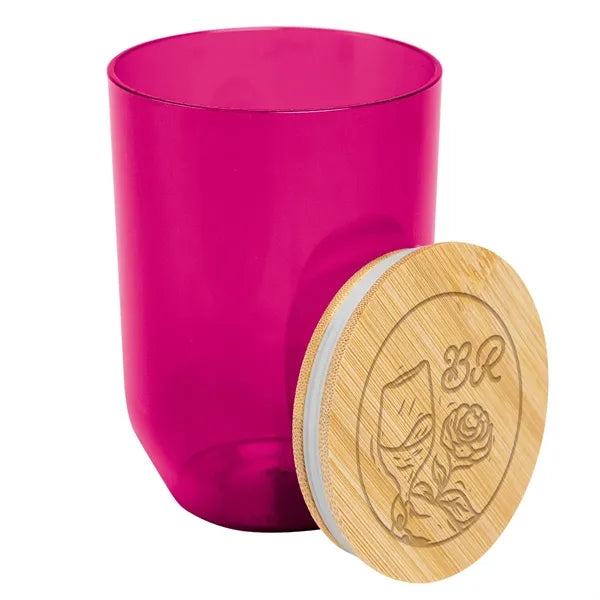 12 Oz. Montrose rPET Wine Tumbler With Bamboo Lid