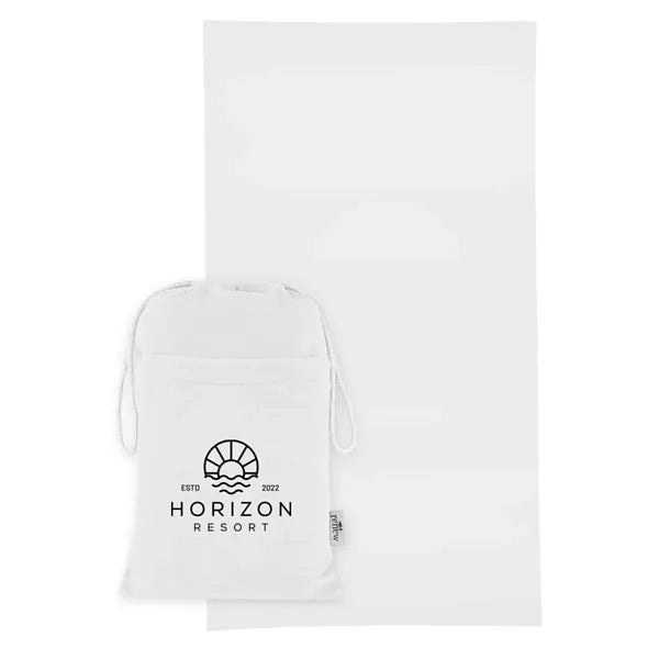 Sand-Free rPET Beach Towel With Pouch