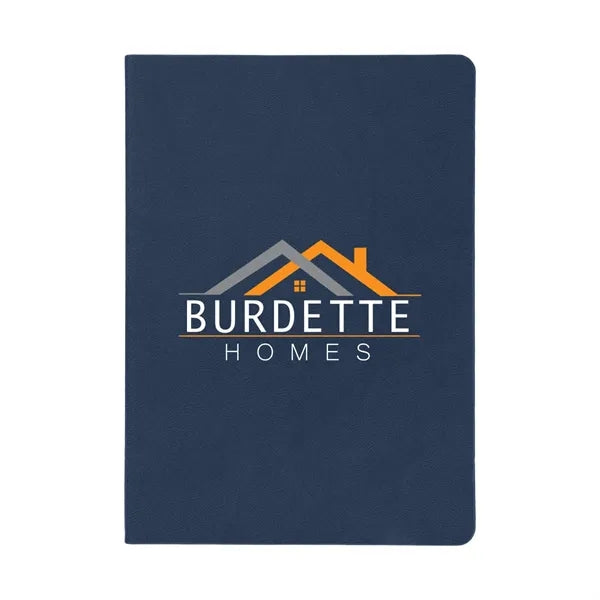 Theo Recycled PU Notebook With Kraft Paper and Sticky Notes