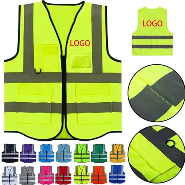 High Visibility Outdoor Reflective Safety Vest Workwear