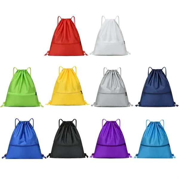 12-Color Basketball Oxford Drawstring Backpack