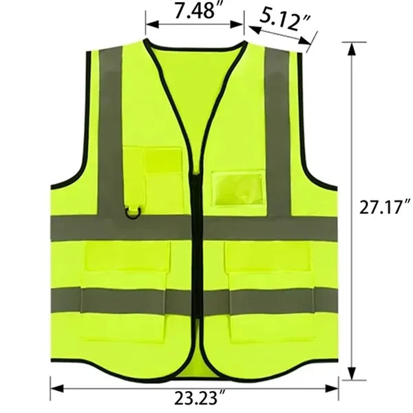 High Visibility Outdoor Reflective Safety Vest Workwear