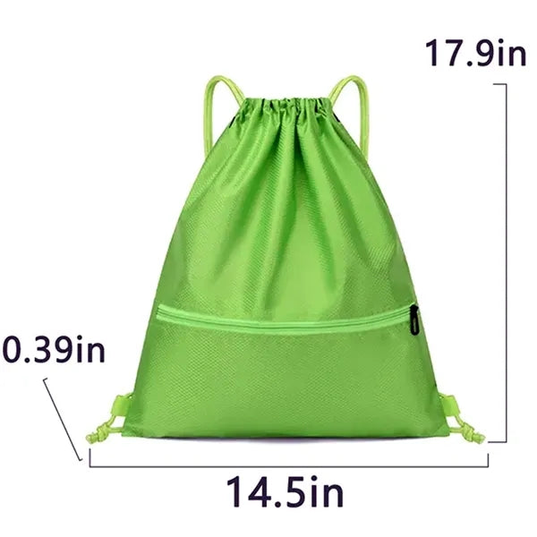 12-Color Basketball Oxford Drawstring Backpack