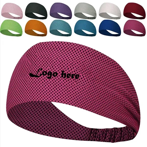 Unisex Cooling Sports Headband with Anti-Slip Grip