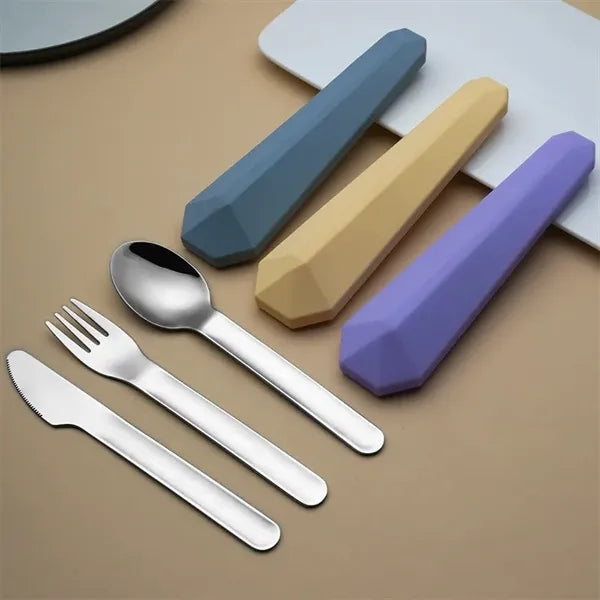 Portable Travel Utensils with silicone Case