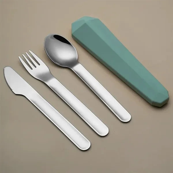 Portable Travel Utensils with silicone Case