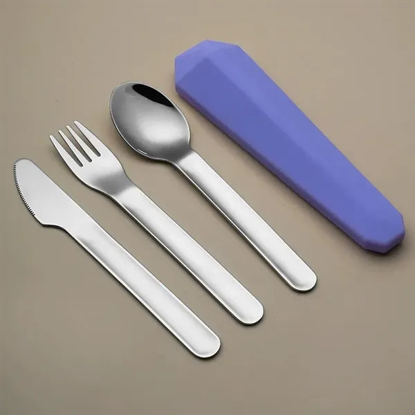 Portable Travel Utensils with silicone Case