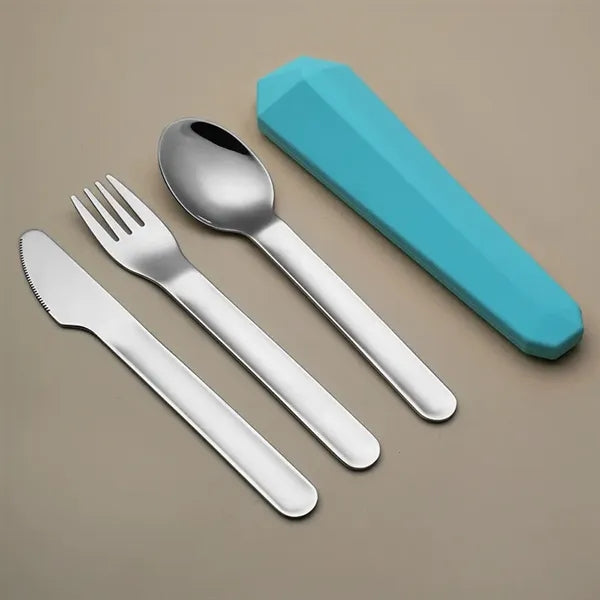 Portable Travel Utensils with silicone Case