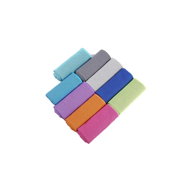 Ice Silk Cooling Towel with Silicone Case