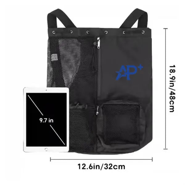 Mesh Drawstring Bag with Wet Pocket