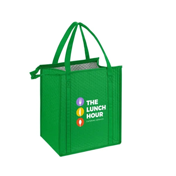 Thermal Non-Woven Insulated Cooler Tote Bag-13"X15"X10"