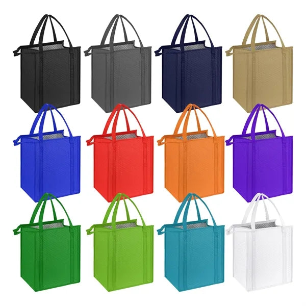 Thermal Non-Woven Insulated Cooler Tote Bag-13"X15"X10"