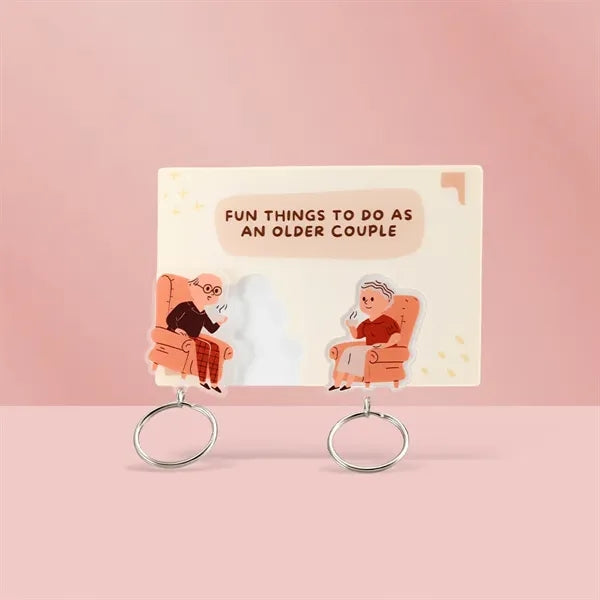 Acrylic Couples Keychains 2.5"- 5"