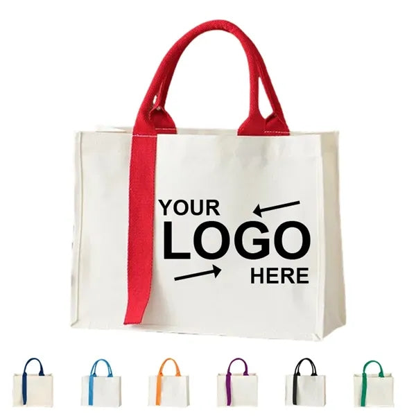 Canvas Tote Bag With Ribbon