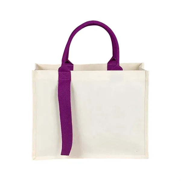 Canvas Tote Bag With Ribbon