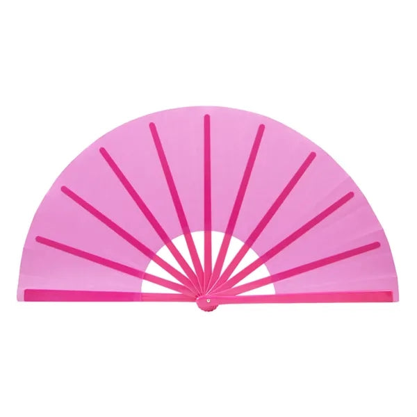 Sun And Moon Rave Folding Fan For Festival Dance