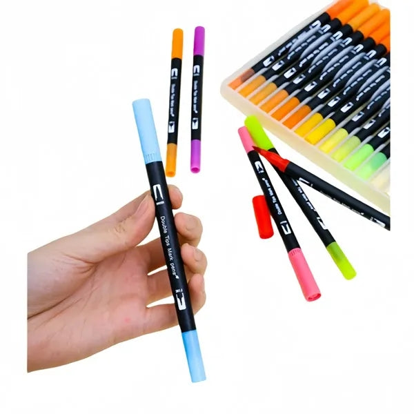 Double-ended watercolor pen