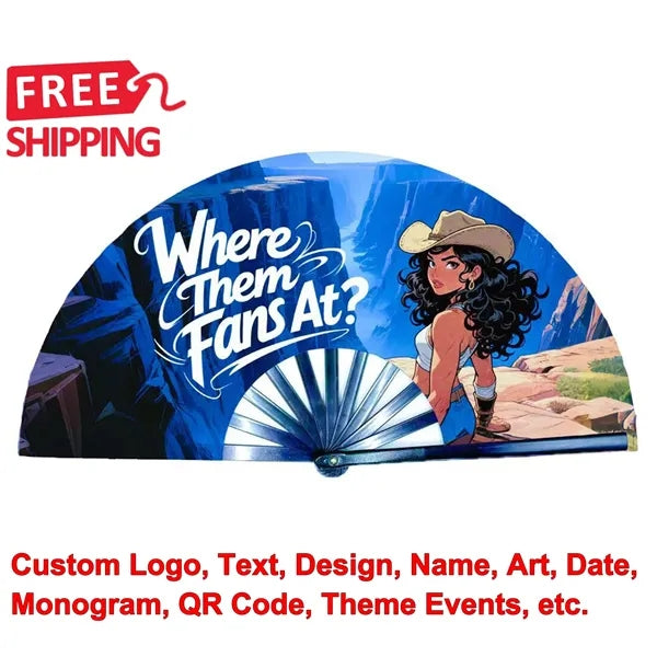 Line Dance Popping Fan for Western Party Event Gift