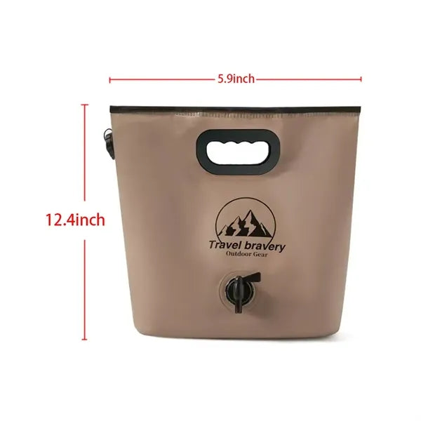 Collapsible Water Container Bag with Spigot Handle